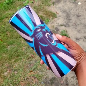 Custom Carolina Panthers Tumbler